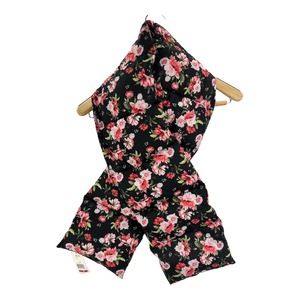 Steve Madden, Pull Through Puffer Scarf, Black Rose